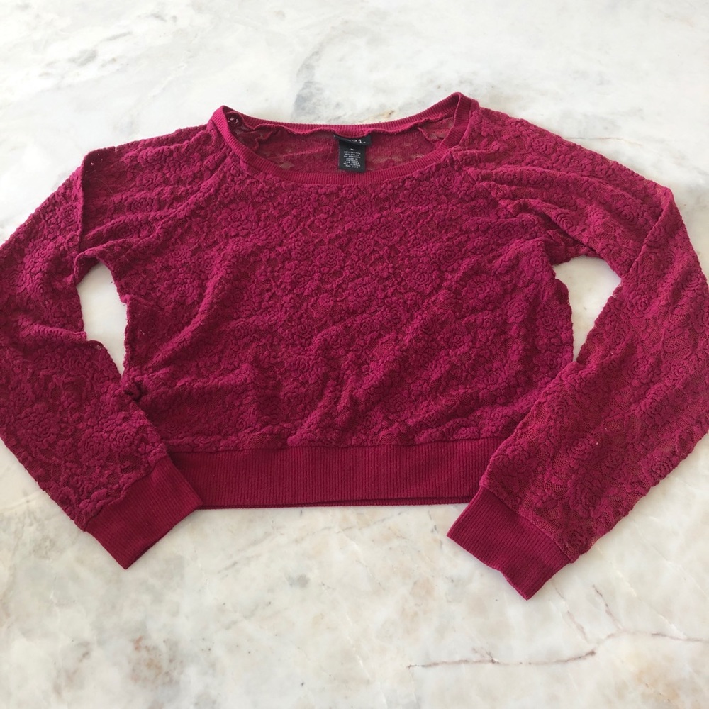 Lace crop top